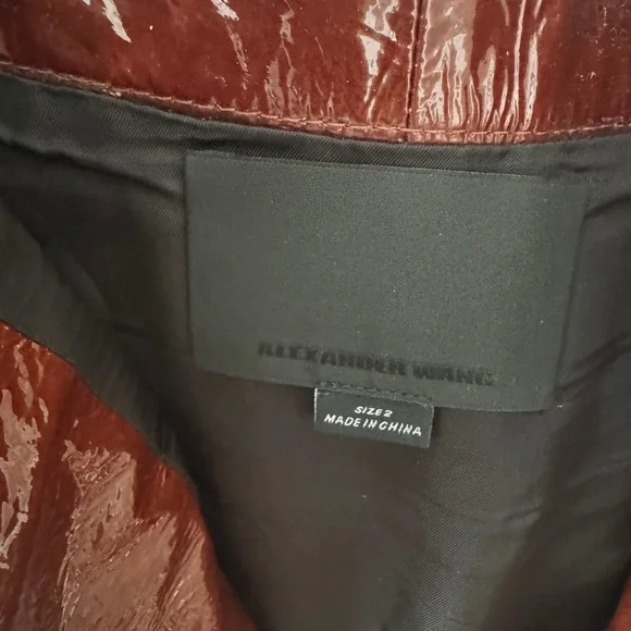 Elegant Brown Leather Skirt